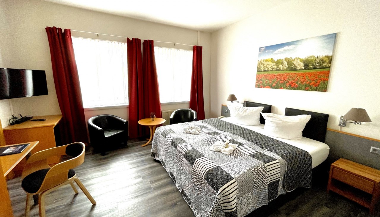 Zimmeransicht Doppelzimmer, © Jan Hendrik Hertzsch Zimmeransicht Doppelzimmer, © Jan Hendrik Hertzsch