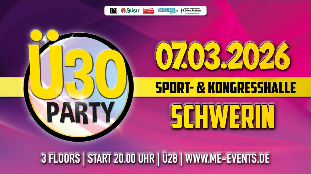 Ü30 Partij Schwerin, © Music Eggert GmbH Ü30 Partij Schwerin, © Music Eggert GmbH