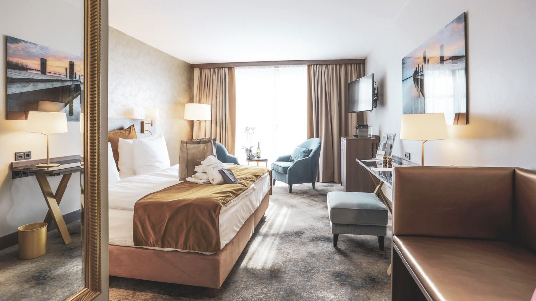 Deluxe kamer - Schloss Fleesensee, © Schloss Fleesensee Deluxe kamer - Schloss Fleesensee, © Schloss Fleesensee