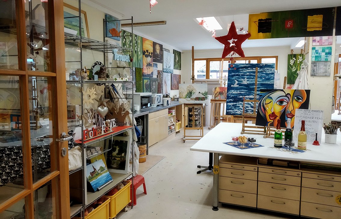 Lieblingsplatz Atelier: Einfachmalerisch / Land Fleesensee, © Agnes Bruhn Lieblingsplatz Atelier: Einfachmalerisch / Land Fleesensee, © Agnes Bruhn