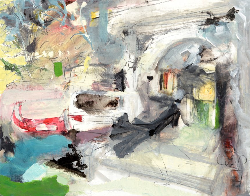 Kleines Tafelbild in Acryl auf Holz, © Christian Kabuß