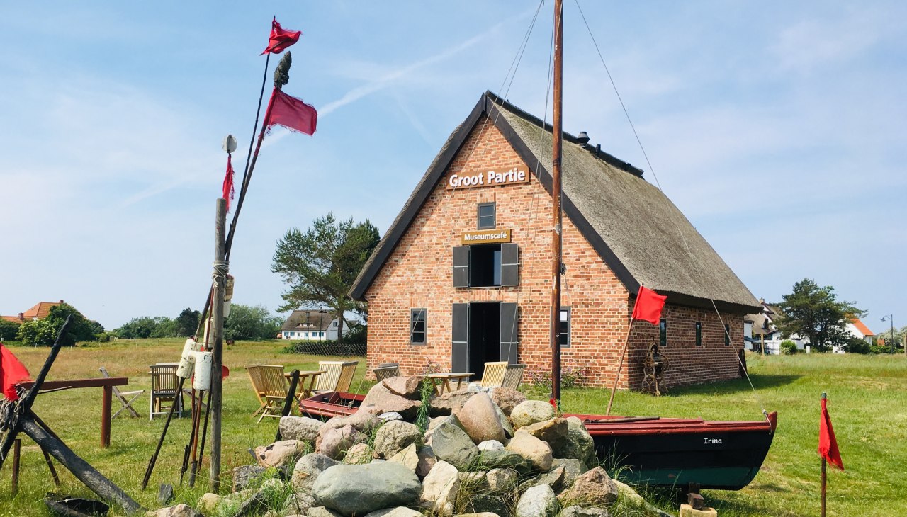 Reusenschuppen "Groot Partie" (Sommer 2019) in Neuendorf, © Fischereimuseum in Neuendorf