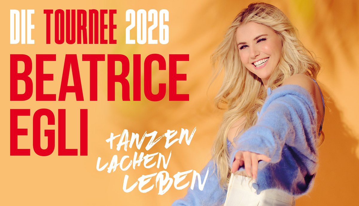 Beatrice Egli - Tanzen - Lachen - Leben - Die Tournee 2026, © Michael de Boer Beatrice Egli - Tanzen - Lachen - Leben - Die Tournee 2026, © Michael de Boer