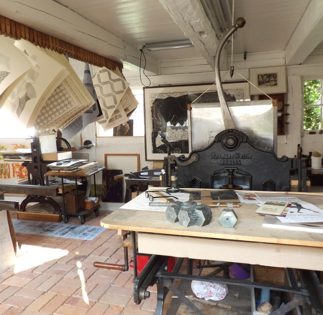 Ein Einblick in die Druckwerkstatt // &copy; Kulturforum Schleswig-Holstein-Haus