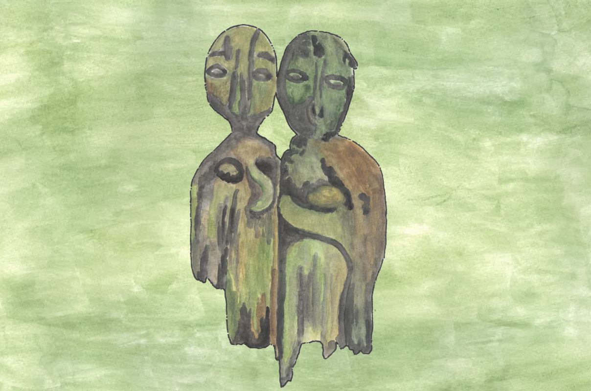 Doppelk&ouml;pfiger Idol der Lutizen ein Slawenvolk am Tollensesee // &copy; M&uuml;ritzeum