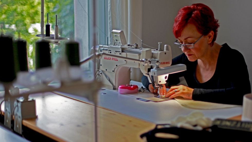 Künstlerin bei der Arbeit, © Paul Stenzel Künstlerin bei der Arbeit, © Paul Stenzel