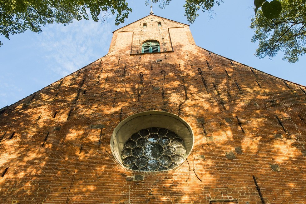 der eindrucksvolle Westgiebel, © Frank Burger