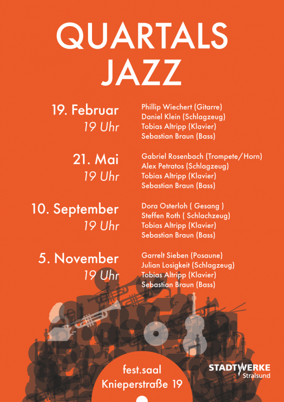 Veranstaltungstermine Quartalsjazz // © Alexander Brauch Veranstaltungstermine Quartalsjazz // © Alexander Brauch