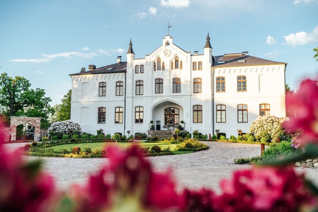 Außenansicht des schmucken Gutshauses, © Gutshaus Klein Kussewitz