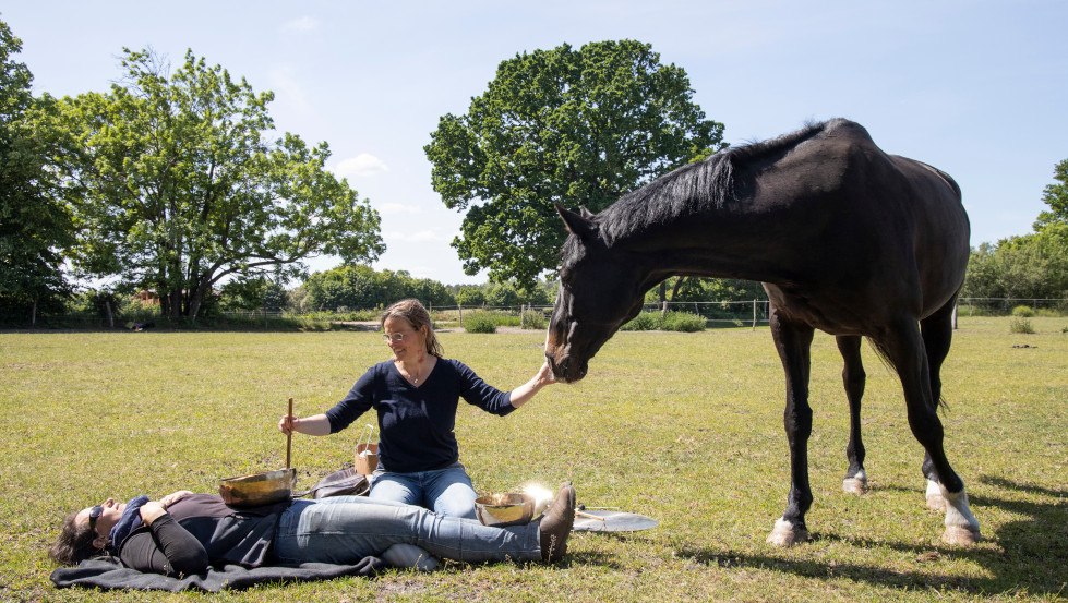 Sabine Schnabel - SOUND FOR HORSES: GOOD VIBRATIONS and HEALINGS SOUNDS voor je paard en jou... // &copy; Anika B&uuml;ssemeier