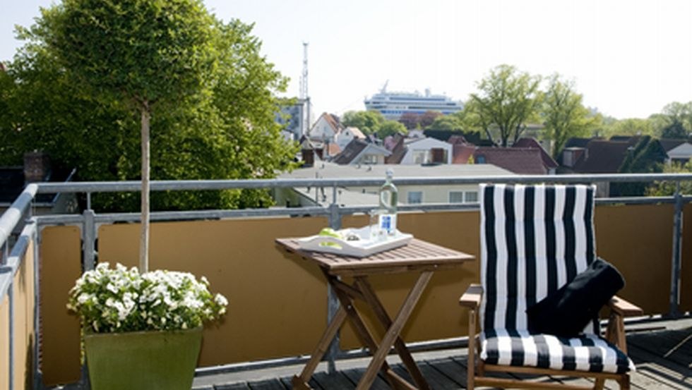 Blick vom Balkon in der Pension Arielle, &copy; Christine Rath