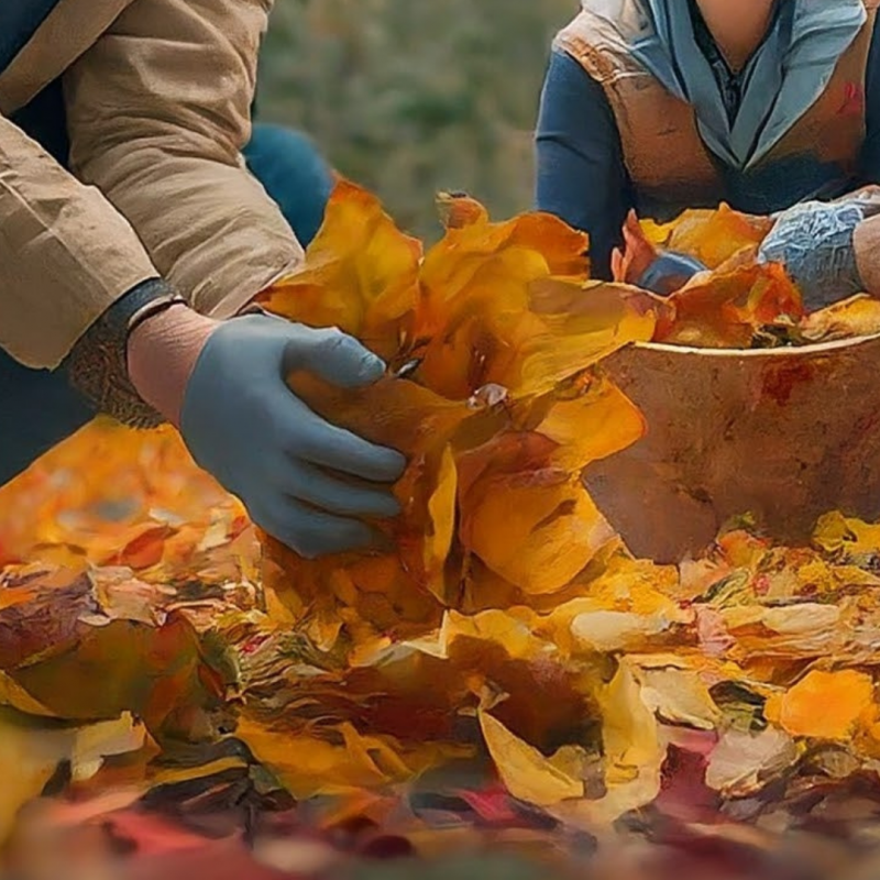 Herfstschoonmaak in de dierentuin van Schwerin // &copy; Zoo Schwerin