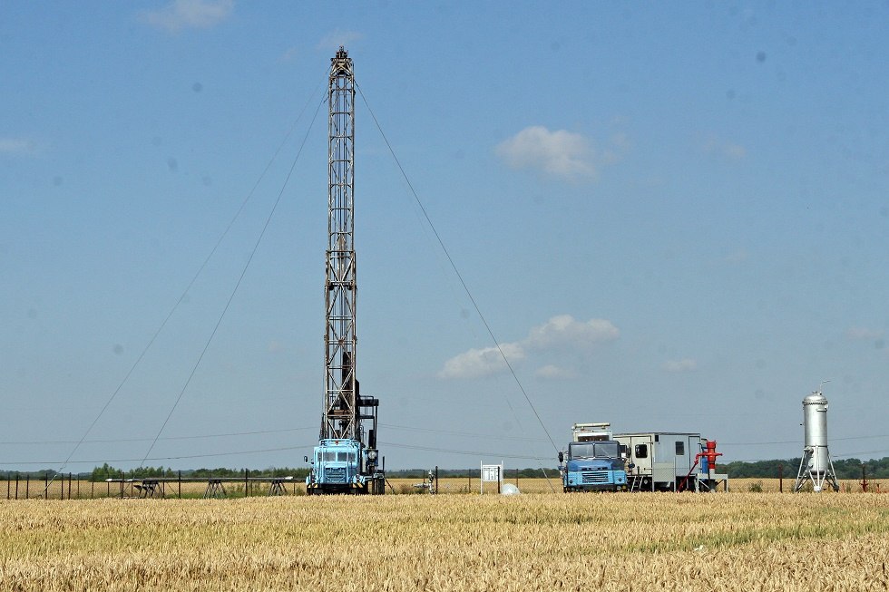 Blick auf den Bohrturm // © Sabrina Wittkopf-Schade Blick auf den Bohrturm // © Sabrina Wittkopf-Schade