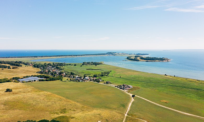 Blick von Groß Zicker nach lein Zicker, © Ulrike Sebert Blick von Groß Zicker nach lein Zicker, © Ulrike Sebert