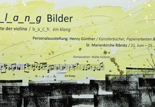 Personalausstellung, Lesung, Konzert // &copy; Henry G&uuml;nther / BuchkunstBalance