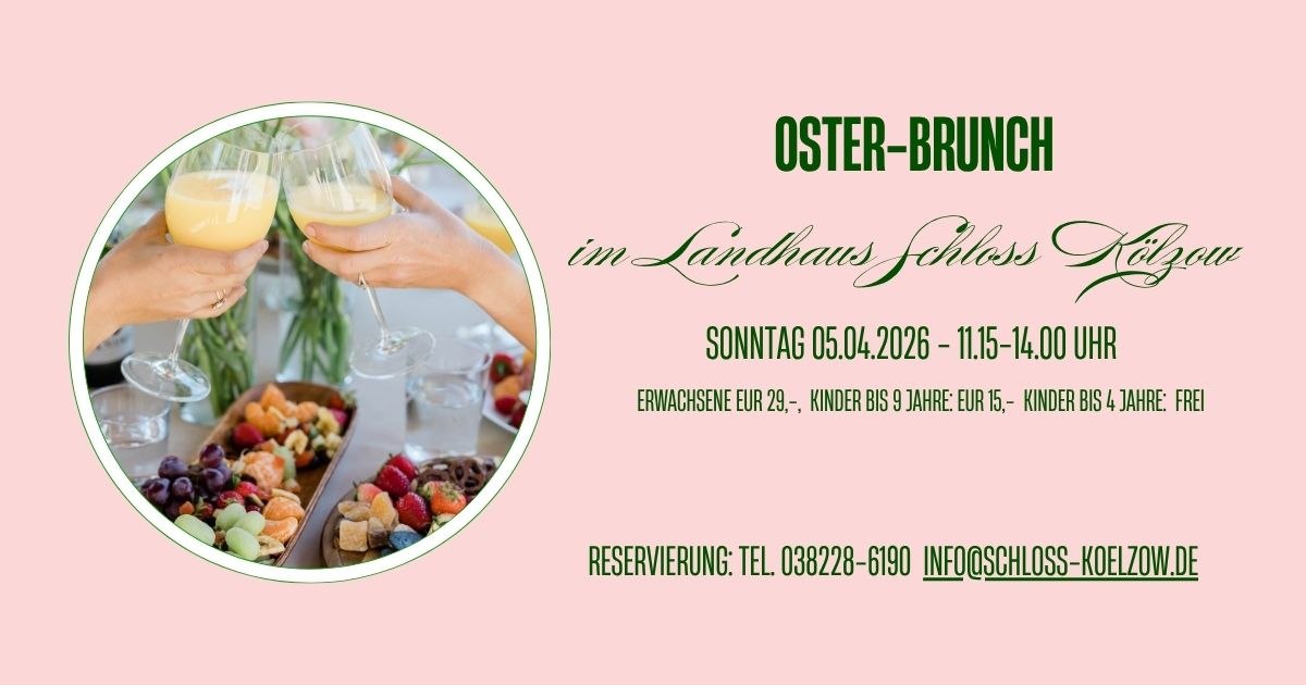 Paasbrunch bij Landhaus Schloss K&ouml;lzow // &copy; S. Maus