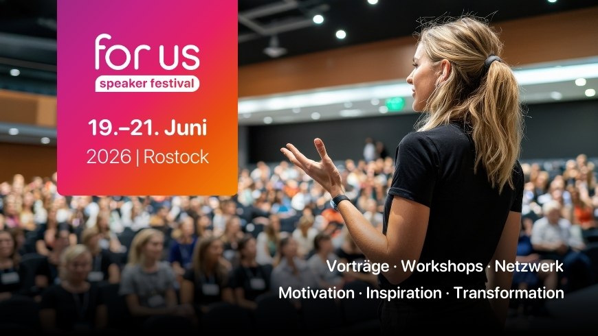 Ank&uuml;ndigungsvisual f&uuml;r das for us Speaker Festival. // &copy; for us Speaker Festival