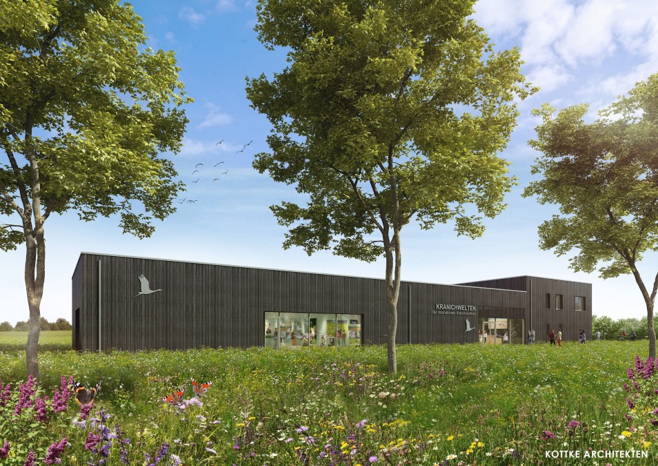 Internationales NABU-Erlebniszentrum KRANICHWELTEN, &copy; Kottke Architekten