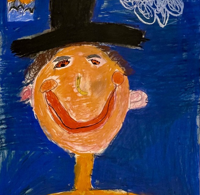 Pastellzeichnung, Emil 7 Jahre // &copy; Ute Laux