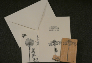 Naturstempelmotive auf Karten, &copy; Birte Schadlowski/M&uuml;ritzeum