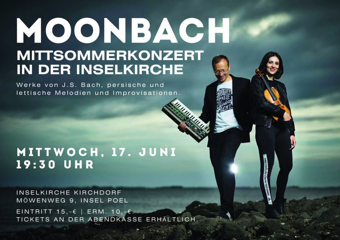 MoonBach treedt op in de Inselkirche op Poel // © Merlijn Doomernik MoonBach treedt op in de Inselkirche op Poel // © Merlijn Doomernik