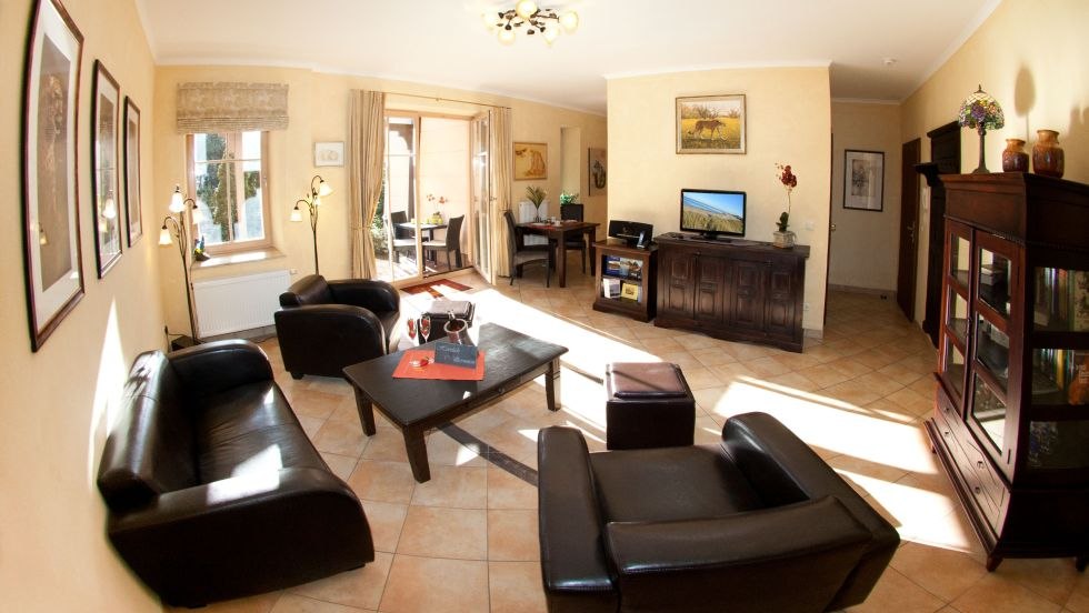 Wohnraum im Appartement 19, © Residenz Seestern, Banse & Klaus GbR