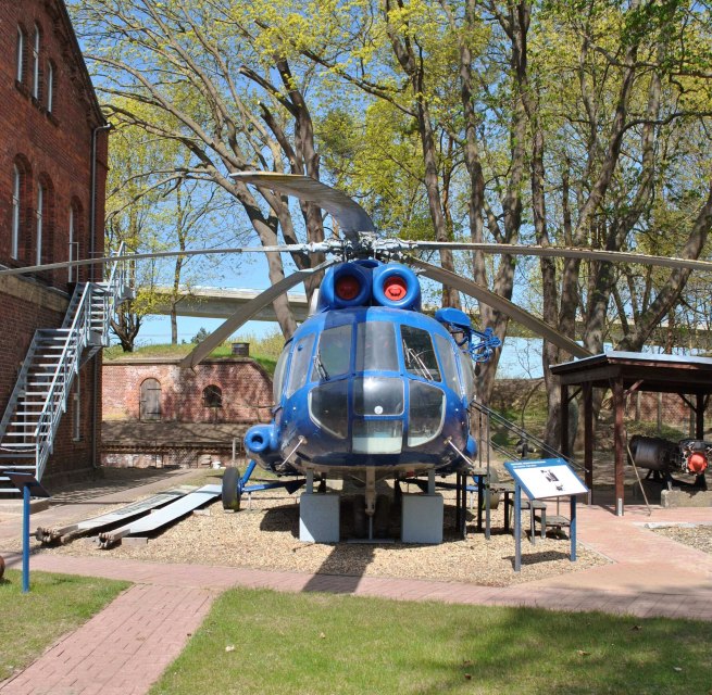 Ein Original Marinehubschrauber im Marinemuseum D&auml;nholm, Au&szlig;enstelle des STRALSUND MUSEUM // &copy; STRALSUND MUSEUM