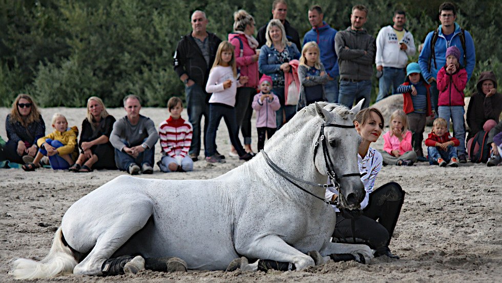 Auftritt am Strand auf R&uuml;gen., &copy; Pferdetheater/Detlef Witt