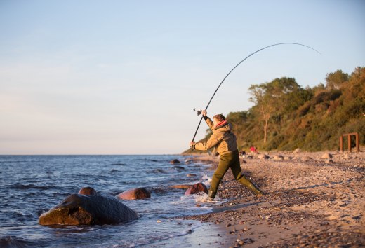 Die K&uuml;ste zwischen Boltenhagen und Graal-M&uuml;ritz ist ein echter Geheimtipp f&uuml;r Meeresangler // &copy; MV-T/L&auml;ufer