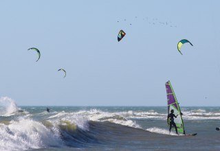 Kitesurfen und Windsurfen, Ostsee, Usedom, © Schöne Freizeit