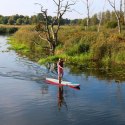 Mit dem SUP - Stand Up Paddle Board auf der Peene bei Demmin unterwegs in Mecklenburg-Vorpommern.
Mecklenburgische Seenplatte, © TMV/Sebastian Hugo Witzel