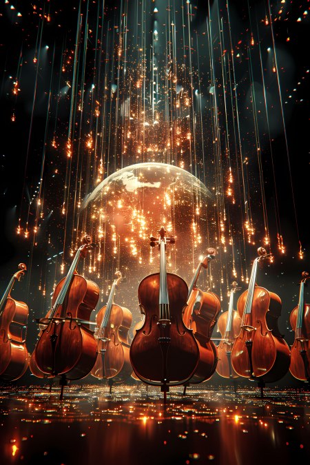 3d-realistic-globe-with-musical-elements, &copy; Theater Vorpommern