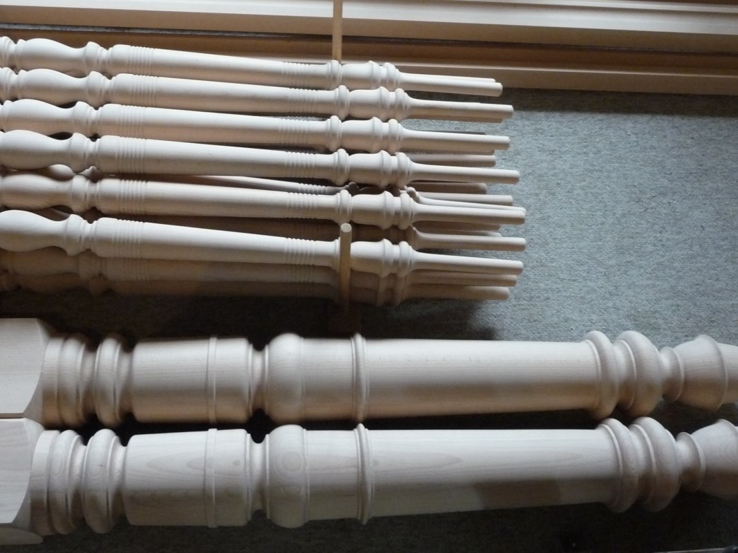 Auftragsarbeit f&uuml;r ein historisches Treppengel&auml;nder in Berlin // &copy; Drechslerei Rose