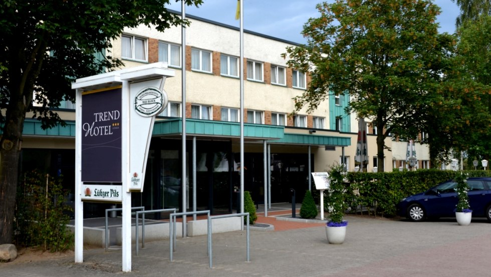 Der Eingang zum Trend Hotel, © Herbert Weisrock Der Eingang zum Trend Hotel, © Herbert Weisrock